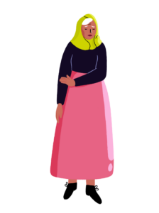An illustration of a person looking sad and deflated.
