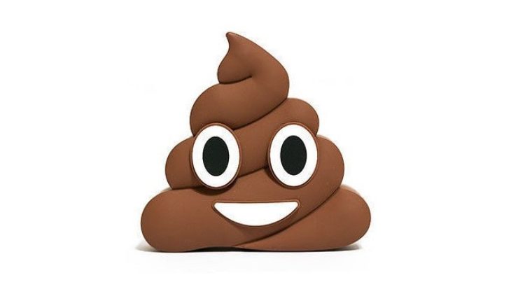 A brown poop emoji with googly eyes and a wide smile.