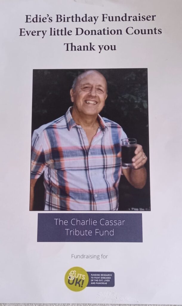 A fundraising poster in tribute to Charlie.