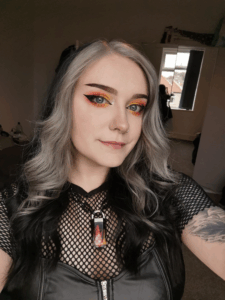 Angel pictured at home.